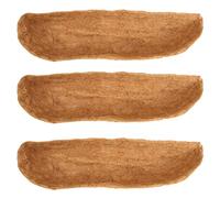 3PCS Hanging Basket Liner, Pre-Shaped Replacement Coco Fiber Liners for Garden Trough Planters, Enhances Plant Growth, Wall Planters Window Box Flower Baskets for Indoor & Outdoor Plants (30 inch)