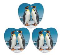 3PCS Happy Penguins Car Air Freshener Hanging Scented Cards Cute lavender Car Fresheners Long Lasting New Cars Scents for Women Men Natural Air Freshener with Lanyard Automotive Freshies