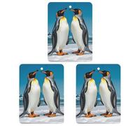 3PCS Happy Penguins Car Air Freshener Hanging Scented Cards Cute tea Car Fresheners Long Lasting New Cars Scents for Women Men Natural Air Freshener with Lanyard Automotive Freshies
