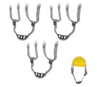 3Pcs Hard Hat Chin Straps, Adjustable Safety Helmet Accessory, Y-Shaped Cross-Hole Fit Strap for Construction Hard Hats, Dual-buckle Chin Cup Hard Hat Strap, Suitable for Work Sites