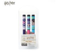 3pcs Harry Potter Stylized Character Pen Set Officially Licensed Cute Blue-Black Ink Pen Wizarding World Stationery Gift
