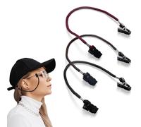3Pcs Hat Retainer Clip, Windproof Hat Strap & Cap Keeper - Anti Wind String Clip for Outdoor Sports, Fishing, Golfing, Sailing, Boating, Running, Hiking, Camping - Durable PVC Clips