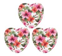 3PCS Hawaiian Flower Print Car Air Freshener Hanging Scented Cards Cute Gray Car Fresheners Long Lasting New Cars Scents for Women Men Natural Air Freshener with Lanyard Automotive Freshies