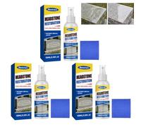 3Pcs Headstone Restoration&Cleaning Spray,Stone Cleaner Gravestone Cleaning-Kit,Tombstone&Monument Cleaning Spray,Highly Effective Headstone Cleaners for Graves,Natural Stone Cleaner for Marble,Tile