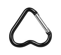3pcs Heart-shaped Aluminum Carabiner Key Chain Clip Outdoor Camping Keyring Hook Water Bottle Hanging Buckle Travel Kit Climbing