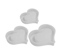 3Pcs Heart Silicone Molds Multipurpose Silicone for Resin Casting Soap Gypsum Ornament Craft Molds