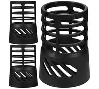 3pcs Heat Gun Nozzle Guard Anti Scald Cover for Crafting Hot Nozzles | Plastic Black Shield, Heat Protection and Easy Installation, for Crafting and Desoldering Use