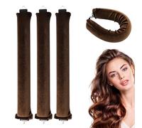 3Pcs Heatless Blowout Rods,Heatless Hair Curler to Sleep In,Overnight Blowout Rods,Overnight Hair Curlers No Heat,Flexible Heatless Curlers for Long Short Wavy Hairs