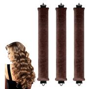 3Pcs Heatless Blowout Rods Soft Hook Enhanced Curl Overninght Blowout Rods No Calories No Medication to Reduce Hair Damage Jumbo Flexi Rods for Hair Suitable for Long Hair Short Hair
