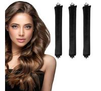 3PCS Heatless Curlers Headband Styling Set - Comfortable Sleep Curls & Natural Blowout Look, Pearl Foam Hair Rollers for Long Medium Hair, No Heat Damage, DIY Styling Solution