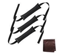 3Pcs Heatless Hair Curler Rods with Satin Scarf, Overnight Foam Sponge Antislip Hair Rollers for Sleeping, Traveling, Unisex Universal DIY Hair Styling Tools (Black)