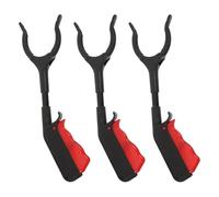 3pcs Heavy Duty Garbage Picker Reacher Grabber with Reinforced Jaws | Iron and Plastic Build, Handle Design, Garden and Park Use, Quick Trash Removal for Seniors
