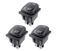 3pcs Heavy Duty Rocker Switches High Conductivity Construction Easy Installation for Industrial Equipment Waterproof Electrical Switchs