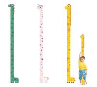 3PCS Height Chart for Kids, Kids Height Wall Chart, Height Chart, Wall Stickers with Deer Horse Dinosaur Design, Nursery Height Charts for Growth Measurement