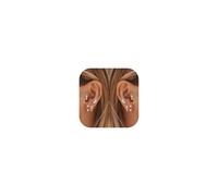 3pcs Helix Earrings Rhinestone Small Stud Earrings Set Dainty Sparkle Studs for Women New Years Birthday Party Gifts