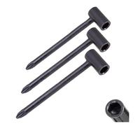 3Pcs Hex Acoustic Guitar Truss Rod Adjusting Wrench Spanner 6.35mm 7mm 8mm Guitar Truss Rod Wrenches Repair Tools (Color : Bk)