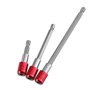 3pcs Hex Handle 1/4 Inch Quick Release self-Locking Post Extension rods Screw Extension bar(3pcs Red)