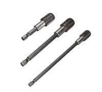 3pcs Hex Pop-up Quick Change Chuck Self-Locking Connector Electric Drill Extension Rod Adapter Power Tool Conversion Accessories