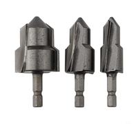 3Pcs Hex Shank Ppr Steel Bit Set 20 Over 25/32Mm Water Pipe Expansion and Punch Plastic for Plumber Compatible Having Electric Drill Carbon Drill Repair Ppr PVC Gadget for Tube