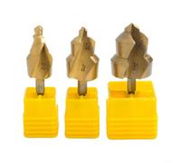3pcs Hexagon Shank Drill Bits for PPR Water Pipes, Spiral Fluted Structure for Stable Clamping, Compatible with Electric Drills and Various Sizes