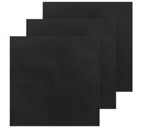 3pcs High Voltage Insulating Rubber Pad 10kv 1mm Thickness Black