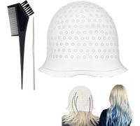 3PCS Highlighting Cap Sturdy and Durable Hair Highlighting Kit Comfortable and Easy to Put On and Take Off Highlights Hair Dye Kit for Color Hair Salon Hairdressing Dyeing Staining Tools