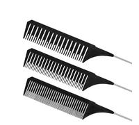3Pcs Highlighting Combs Set Different Sizes Weaving Hair Combs Professional Rat Tail Combs Teasing Combs for Women Men Hair Styling Hair Salon