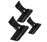 3pcs Hiking Pole External Quick Clamp Lock for Trekking Poles | Plastic Black Fitting, Anti Slip Secure Grip, Quick Release, Sturdy Use for Hiking and Snow Activities