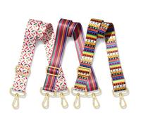 3Pcs Holiday Purse Straps Crossbody Shoulder Purse Strap Replacement Holiday Accessories Party Favors Outfits, Multicolor, 31.5” to 56.0”