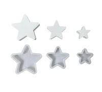 3Pcs Hollow Out Star Molds Star Shaped Silicone Molds for Room Decorations Multiple Use