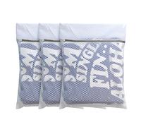 3PCS Honeycomb Mesh Laundry Bags for Delicates with Zipper,Travel Storage Organize Bags,Clothing Washing Bags for Blouse,Hosiery,Pants,Extra Strong,Medium 16x20inch(3M)