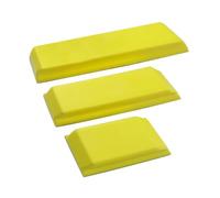 3Pcs Hook Loop Hand Sanding Block Kit Rectangle PU Foam Sanding Blocks