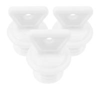 3pcs Hot Water Bag Replacement Stopper for 2.1cm Opening, White Rubber | Threaded Screw Seal, Smooth Surface without Burrs, Simple Shape for Home Use and Period Cramp Relief