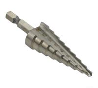 3PCS HSS 4241 Hexagonal Straight Flute Step Drill Bits For Multi-Purpose Drilling In For Metal Wood Plastic Applications