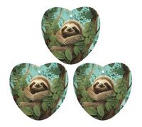3PCS Hug Tree Sloth Car Air Freshener Hanging Scented Cards Cute Gray Car Fresheners Long Lasting New Cars Scents for Women Men Natural Air Freshener with Lanyard Automotive Freshies