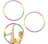 3PCS Hula Hoop Kids Hula Hoop Collapsible Kids Hula Hoop Kids Weighted Hula Hoop Adjustable Hula Hoops for Kids Ideal for Dancing Games, Swimming Pet Training