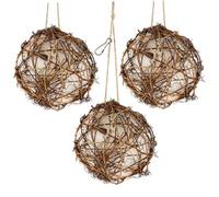 3Pcs Hummingbird Nest 4x4in Interactive Natrual Rattan Small Hanging Hummingbird Nesting Material for Outdoor Indoor Patio Garden