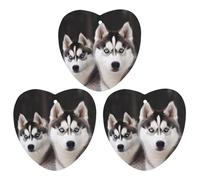3PCS Husky Dog Car Air Freshener Hanging Scented Cards Cute White Car Fresheners Long Lasting New Cars Scents for Women Men Natural Air Freshener with Lanyard Automotive Freshies