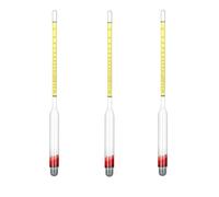 3Pcs Hydrometer Alcohol 0-200 Proof and Tralle Accurate Alcohol Proof Tester for Liquor, Distilling Moonshine Alcoholmeter, for High Alcohol Proof (3)