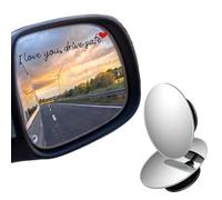 3pcs I Love You Drive Safe Rearview Mirror Sticker, with 2pcs Blind Spot Mirror & 2pcs Brackets Cute Car Decals & Accessories for Women Safety Driving Gifts