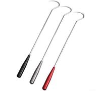 3pcs Ice Fishing Hook Gaff Anchor Set Equipped with Strong Magnet and Anti Stab Sleeves for Effective Fish Hooking in Sea and Freshwater Locations