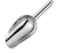 3PCS Ice Scoop 6oz One-Piece Stainless Steel Round Bottom Bar Ice Flour Utility Scoop for Kitchen Dispenser Dishwasher Safe (1)