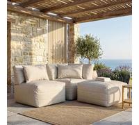3Pcs Icon Noa, 1X Corner, 1X Recliner, 1X Slab, Outdoor Woven Natural