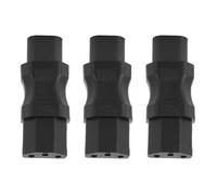 3Pcs IEC320 C8 to C13 Power Converter, Laptop Adapter for PDU, UPS, Computer Socket