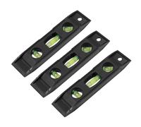 3pcs Inch Magnetic Spirit Level Balance Ruler | Acrylic Bubble Tube, ABS Body, Bottom Magnet, Angle Measurement, Suitable for Walls, Metal and Builders