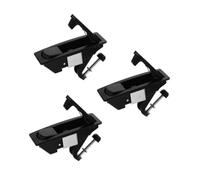 3pcs Industrial Cabinet Compression Latch Lock, Zinc Alloy Black | Rustproof Finish, Comfortable to Hold Adjustment, Raised Trigger, for Cabinets and LED Cabinet Locks