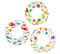 3Pcs Inflatable Pool Floats for Kids Toddler,60cm Animal Rubber Rings for Kid 2-8 Year, Cute Swimming Inflatables Swimming Ring Pool Toys for Boys Girls Summer Gift Beach Pool Party Water Sports