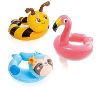3Pcs Inflatable Pool Floats for Kids Toddler,Flamingo Animal Rubber Rings for 2-8 Year,Cute Swimming Inflatables Swimming Ring Pool Toys for Girl Boy Summer Gift Hawaii Beach Pool Party Water Sports