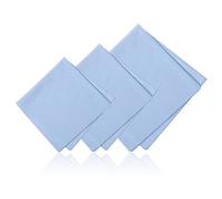 3pcs Instruments Cleaning Cloth, Soft Microfiber Universal Clean Cloth Instrument Polishing Cloth Suitable for Guitar Violin Piano Brass Trumpet Sax Flute (Blue)