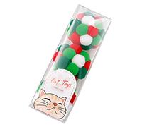 3Pcs Interactive For Toy 1.6in Plush Soft Balls For Toy With Bells Inside For Kitten Puppy Indoor Outdoor Playin